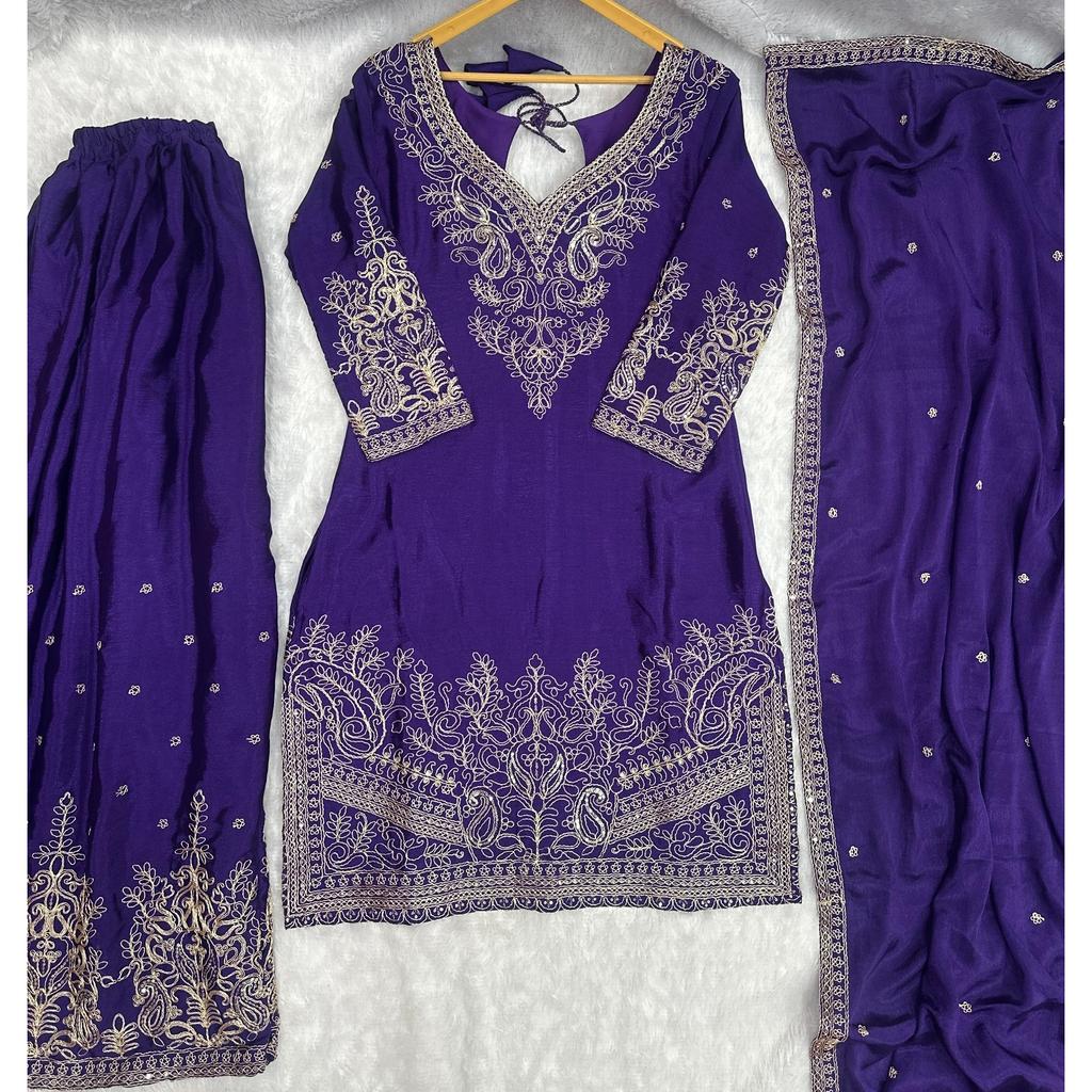 Pakisatni Salwar Kameez Designer Wedding Party Wear Ethnic Palazzzo Suit Dress