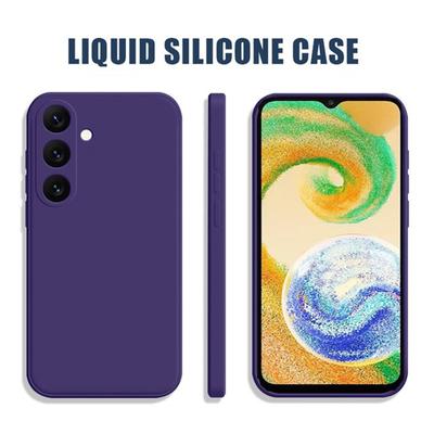 Štvorcový tekutý silikónový mäkký obal na telefón Samsung Galaxy A04s odolný voči nárazom