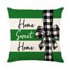 Santa Claus Print Pillow Cover Linen Home Living Room Sofa Cushion Cover Pillow Cover