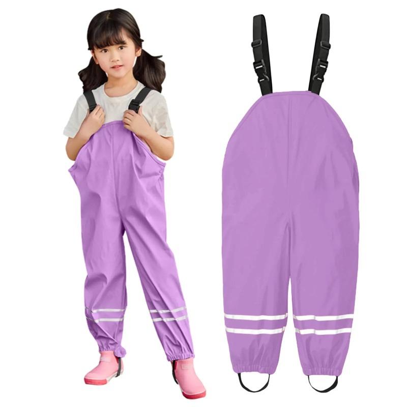 Kinder Wasserdichte Regenhose Kleinkind Kinder Jungen Mädchen Regenhose Winddichte Wasserdichte Latzhose Overall Kleidung