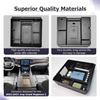 Armrest Storage Center Console Organizer for 2025-2025 Jeep Wagoneer/L, 2025-2025 Jeep Grand Wagoneer/L Interior Car Storage Box