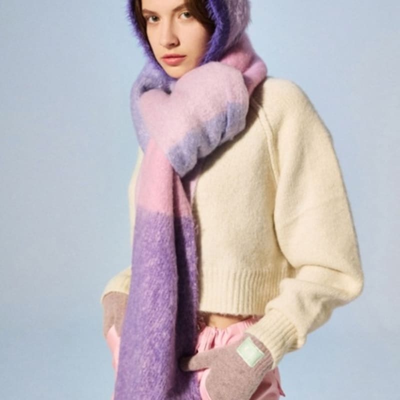 

ETERNAL YOU Cuello Mohair Muffler 8 types (choose 1) Pink