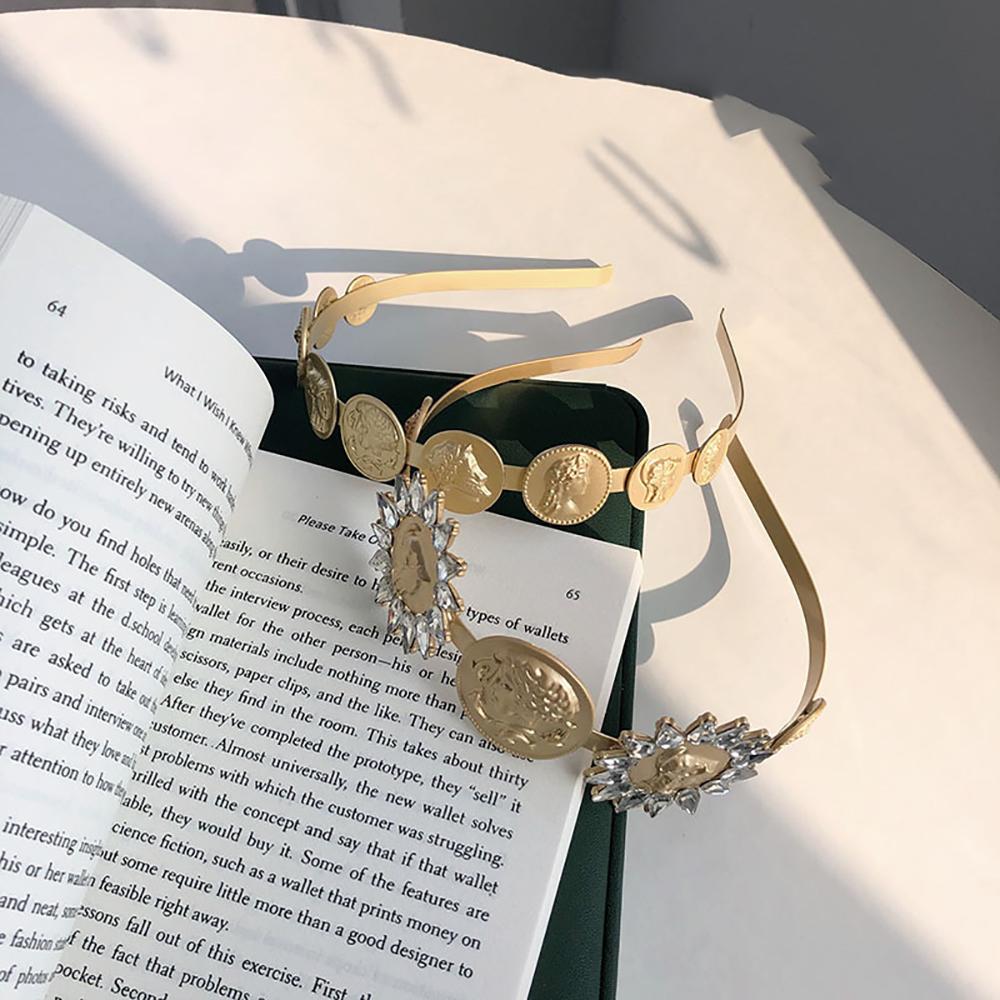 Korea Girls Headdress  Hair Hoop Baroque Style Head Portrait Headband Hair Accessories