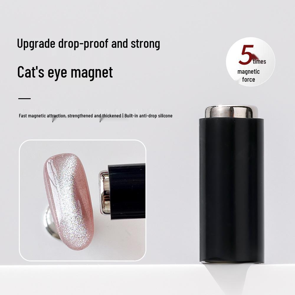Dual-Head French Cat Eye Nail Art Tool with Strong Cylindrical Magnet