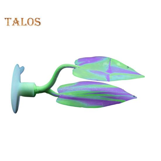 Fish Tank Leaf with Suction Cup Eco-friendly Vibrant Color Simple Installation Small Fish Tank Leaves Rest Bed Aquarium Supplies