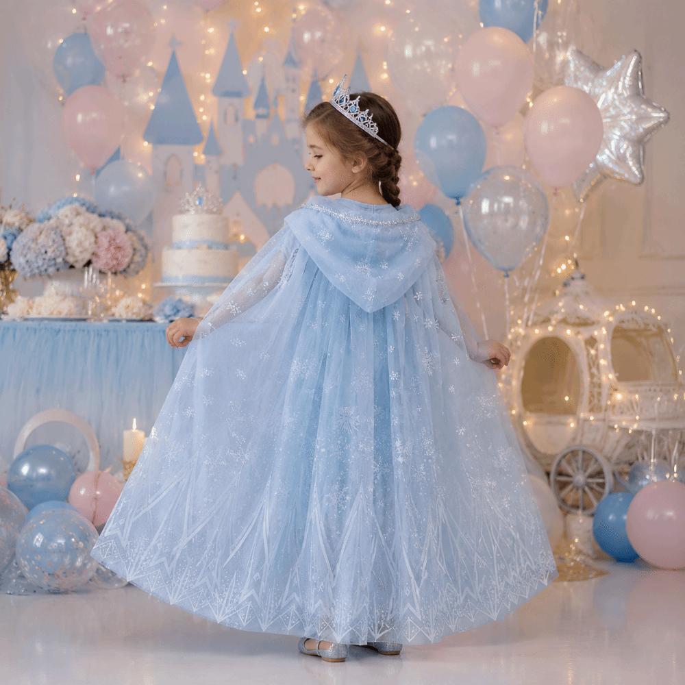 Sequined Children Cloak Shiny Shawl Girls Hooded Cloak Fairy Cosplay Costume Cape Halloween Party