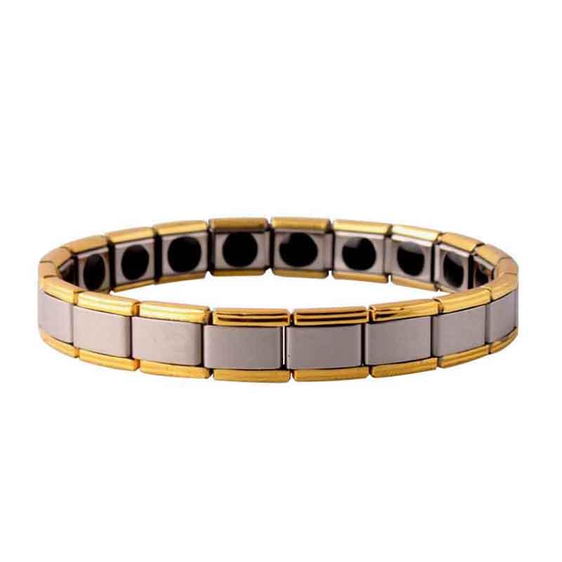 

Женский титановый мужской стальной терапевтический энергетический магнитный браслет для здоровья в подарок Color2