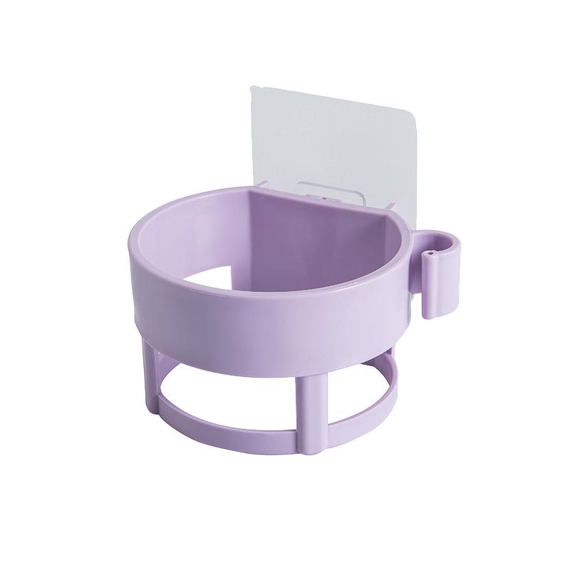 1PCS Hair Dryer Holder Wall Mounted Punch-Free Blow Dryer Rack Rotating Suction Cup Hair Dryer Storage Bracket Home