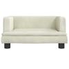 Kids Sofa Cream 60 X 40 X 30 Cm Velvet