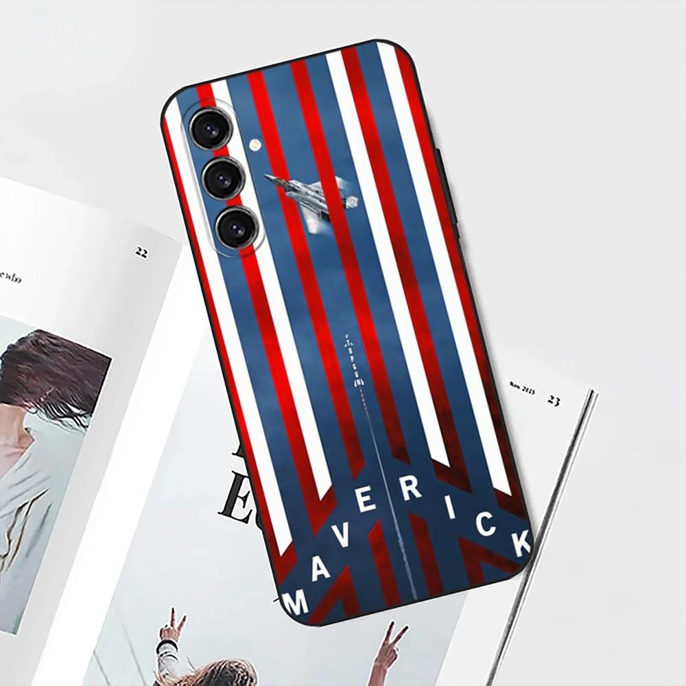 T-Top Gun M-Maverick Phone Case For Samsung S25,S24,S21,S22,S23,S30,Ultra,S20,Plus,Fe,Lite,Note,10 Black Soft Shell