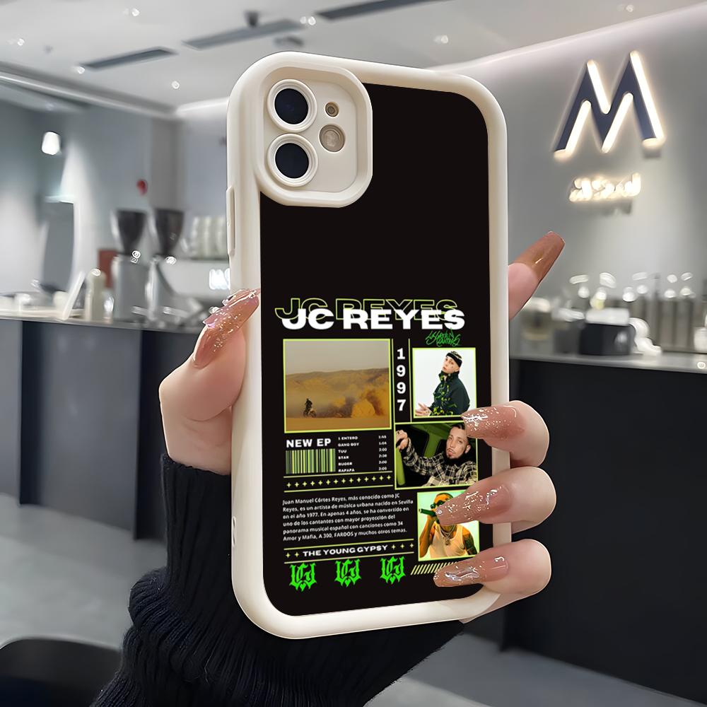 Rapper JC REYES Phone Case For IPhone Air 17 Pro Max 16 E 15 14 Pro Max 13 12 11 Mini Plus Soft Silicone White Cover