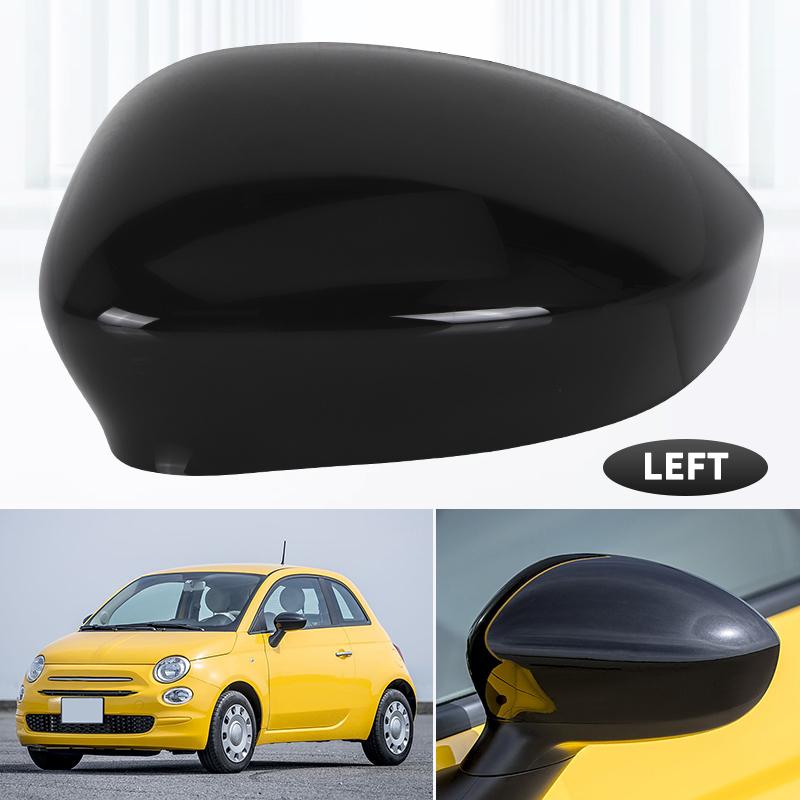 Door Side Wing Rearview Mirror Cover Cap For Fiat 500 500c Grande Punto 595 Abarth 695 2007 2008 2009 2010 - Mirror Housing