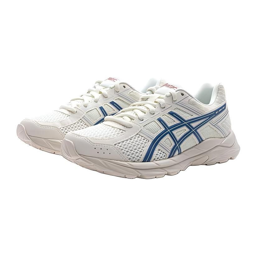 (GS) ASICS Gel-Contend 4 'White Blue' Kids' 1014A322-101