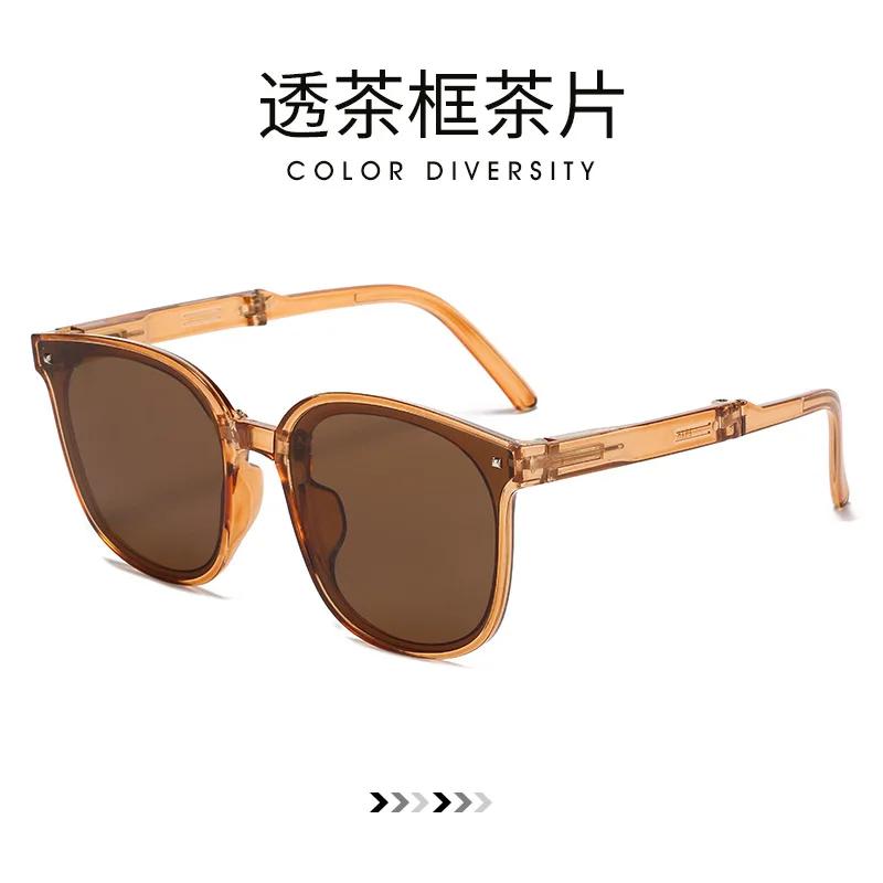 Folding Sunglasses Women Men Night Vision Driving Eyewear Portable Sun Glasses With Case Gafas De Sol