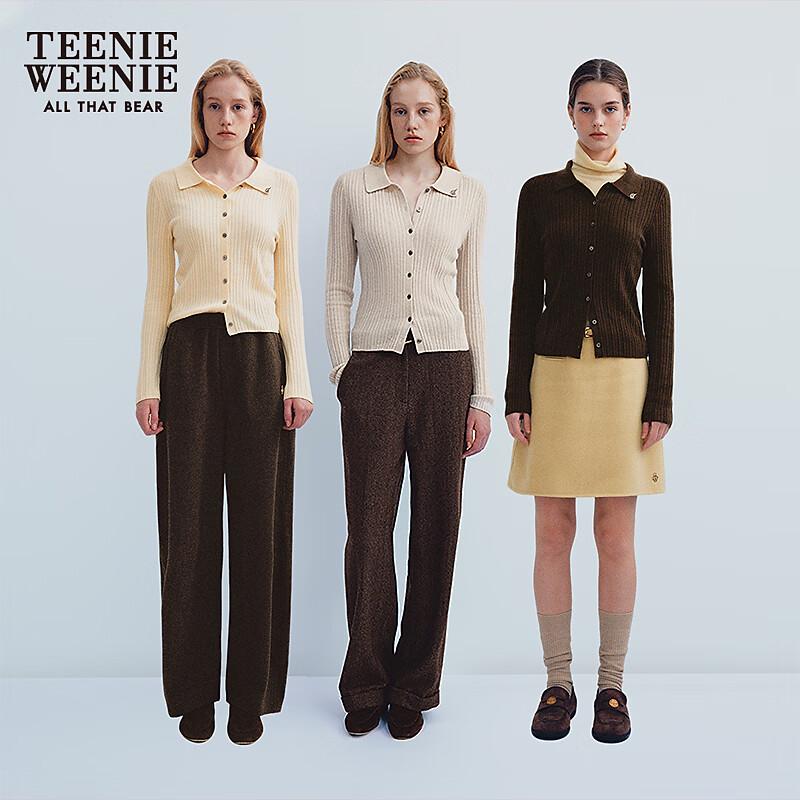 Teenie Weenie Women's Bear Logo Knitted Cardigan
