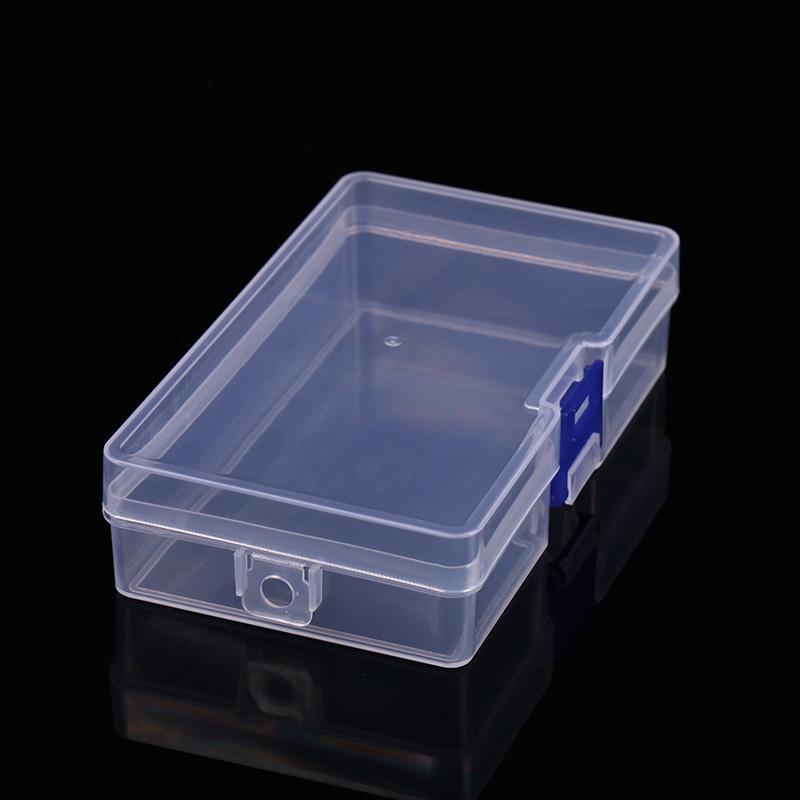 Square Clear Plastic Storage Box Portable Lightweight Organizer for Jewelry Beads Fishing Tackle Hiking Camping Small Item Storage
