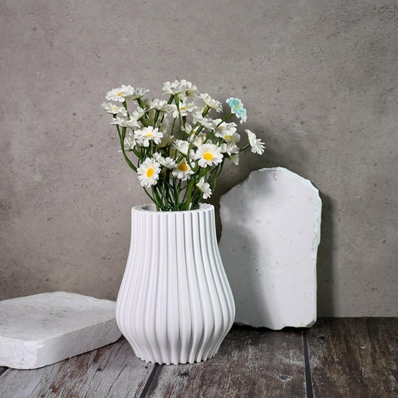 Stabiles Silikon-Vasenformen-Set, Zubehör für Kunstharz, Gips, Bastelbedarf, Blumentöpfe, Bastelset für die Heimdekoration