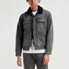 Levis Washed Vintage Collar Single-Breasted Lamb Wool Plush Jacket Men Jacket Gray 16365-0183