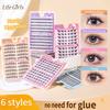 False eyelashes women eye makeup glue free fake eyelashes