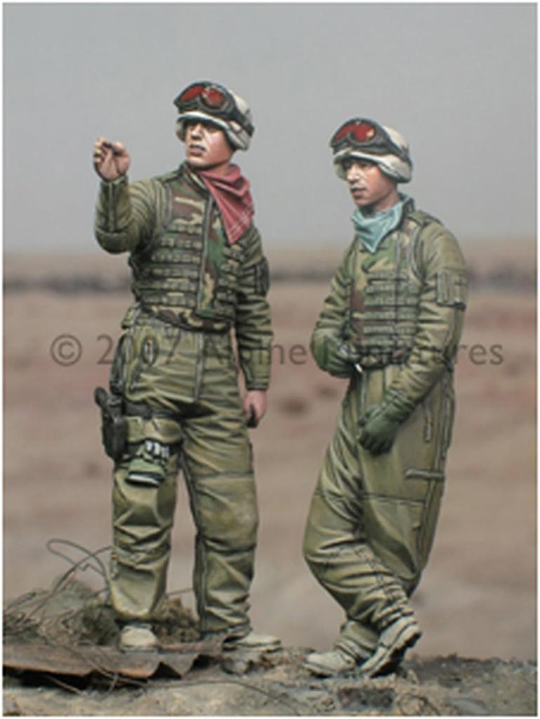Alpine Miniatures 1/35 OIF American Tank Crew Set Resin Kit AM35025 (Person)