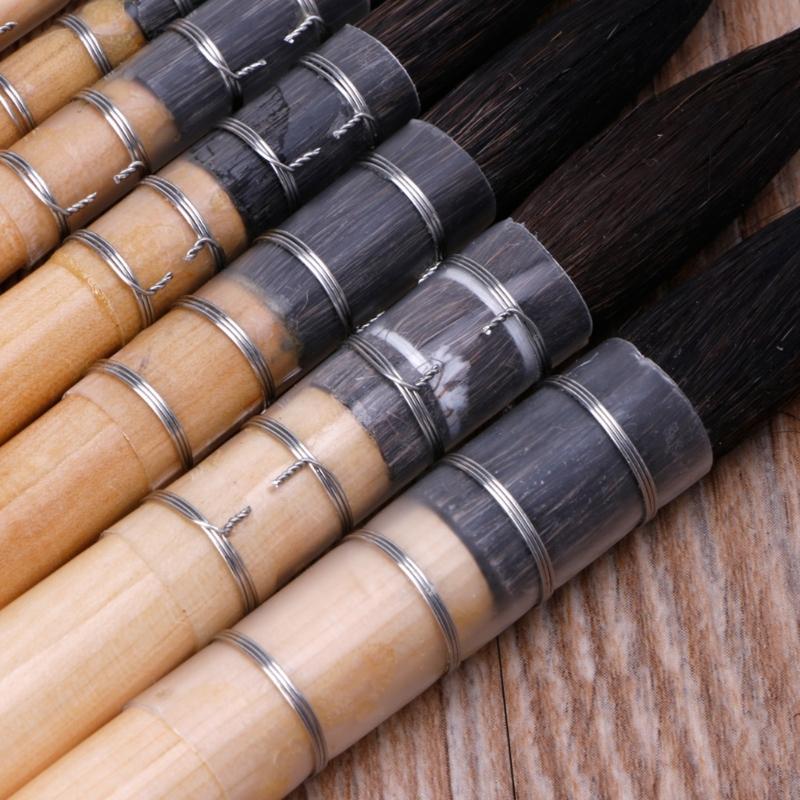 Artist Paintbrushes for Watercolor Round Squirrel Brush for Head Calligraphy Brush for Kid Beginner Student Amateur Pain