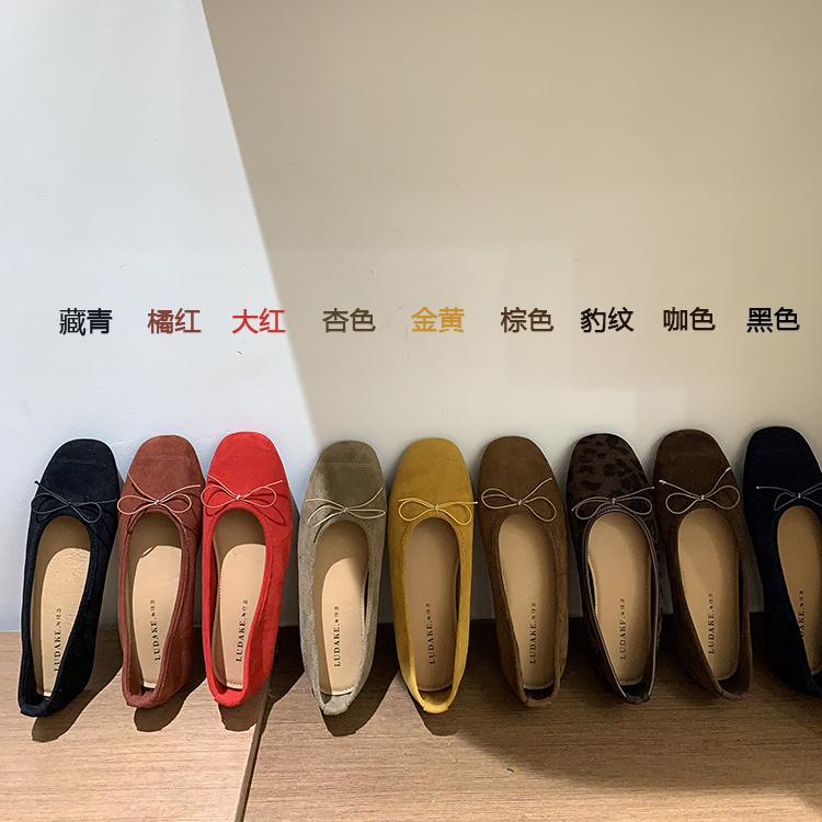 Fashion Ballerinas Woman 2025 Female Shoes Soft Autumn Bow-Knot Ballet Comfortable Dress Retro Fall Butterfly Flat Butterfly-knot