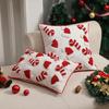 Pillowcase Soft Velvet Plushie Christmas Cushion Cover Exquisitely Embroidery Sofa Bed PIllow Case 1Piece