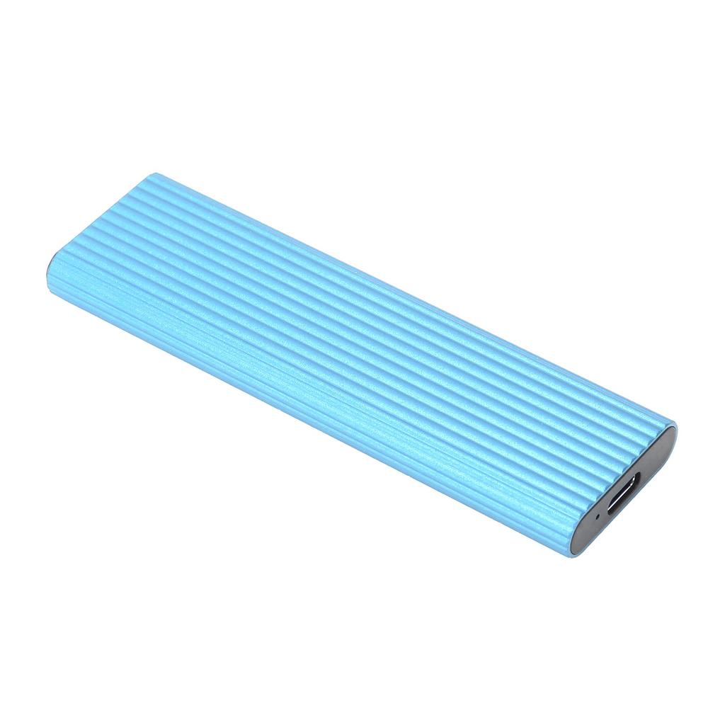 SSD Enclosure M.2 NGFF SATA Adapter Box B Key B+M Key External Hard Drive Case for Win Xp78(Blue