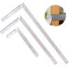 3PCS L Shape Angle Square Ruler Stainless Steel 30 50 60cm for Woodworking Carpentry and Construction Measuring