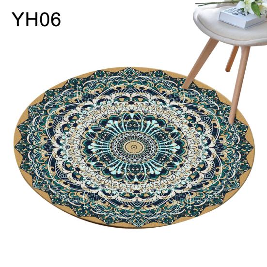 

80x80 см круглый ковер с мандалой, напольный ковер, подушка, декор для спальни, гостиной