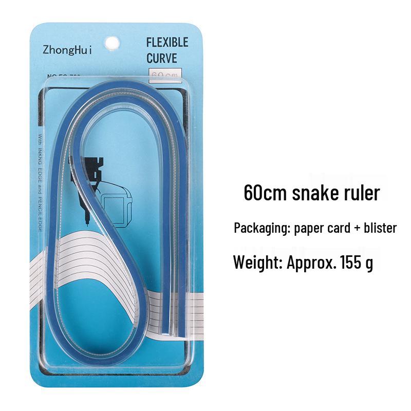 Snake Ruler: Multifunctional Curve Ruler for Clothing Patterns, Art, Manga, Engineering, and Architectural Design