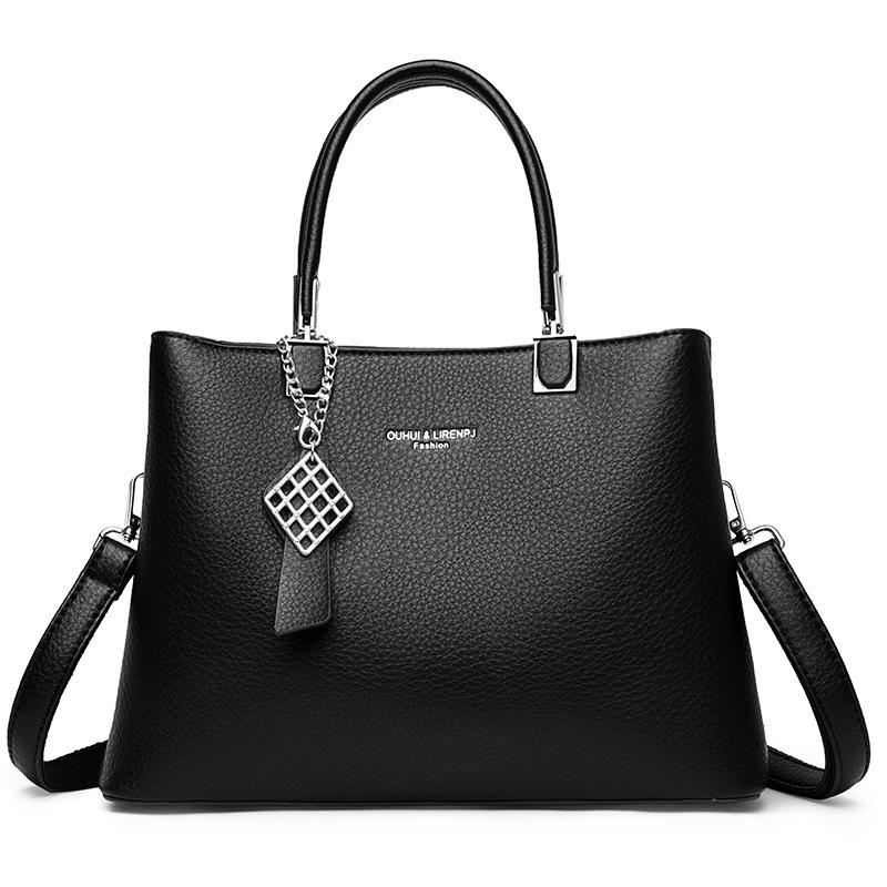 

Городская простая женская сумка для мам, большая сумка, сумка-мессенджер для поездок на работу, женская сумка чёрный