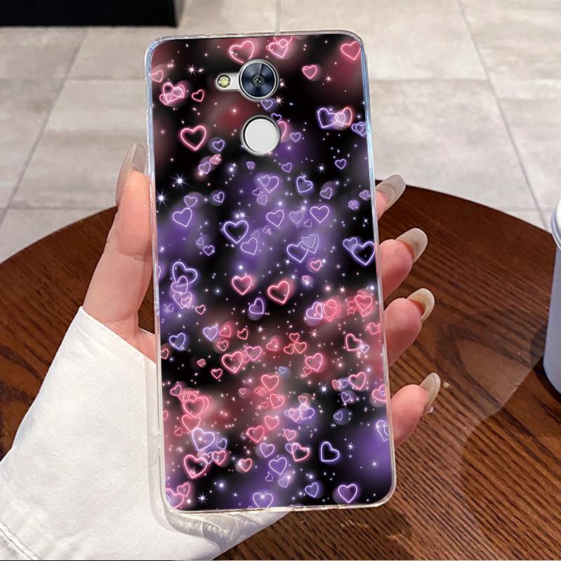 For Huawei Honor 6C Case Clear Luxury Cute Love Rabbit Funny Pattern TPU Soft Silicone Casing Cover For Honor 6C Pro Phone Cases