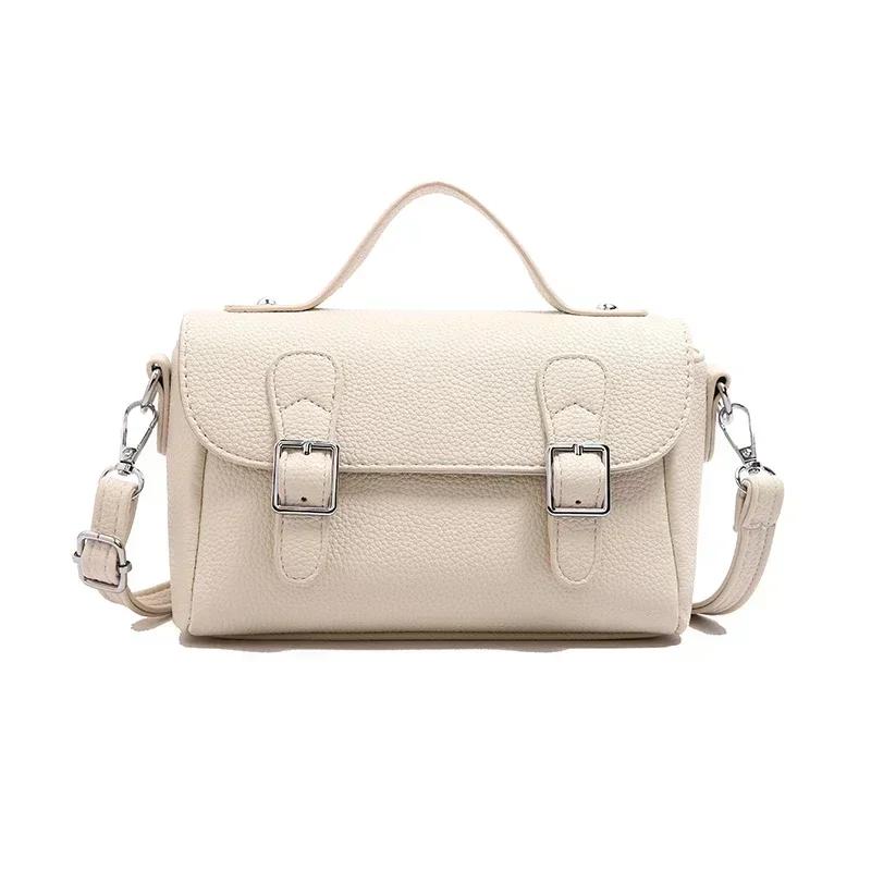 Versatile polyurethane shoulder bags for women monochromatic bags simple travel style casual fashion new styles