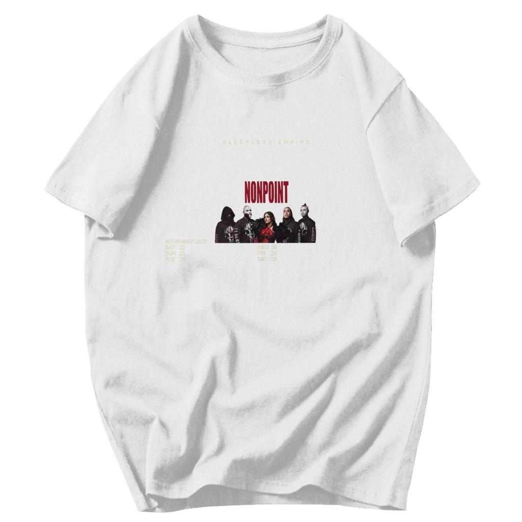 Herren T-Shirt Lacuna Coil Sleepless Empire Tour 2025 Trendige Idee Y2K Grafik Rundhals Unisex Kleidung T-Shirts