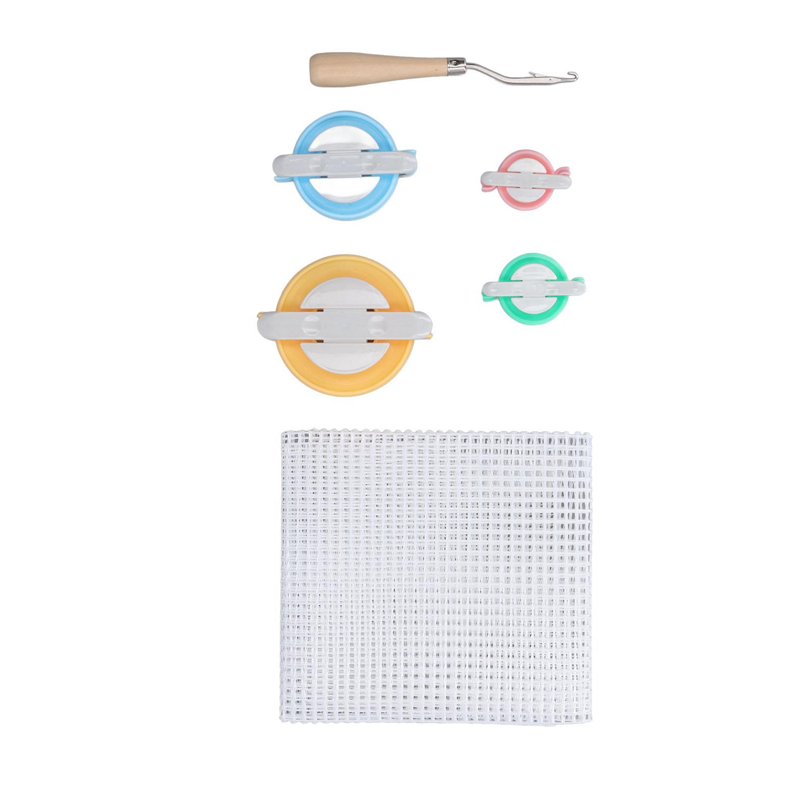 

Набор сетки для ковровой вышивки, прочная ткань с разметкой для изготовления ковров, ткань для вышивания пуансонной иглой, вязальный станок, крючок-защелка для ковра