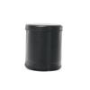 1X  Black Pu Leather Flannel Mute Dice Cups With 5Pcs Dices Bar Game Supplies