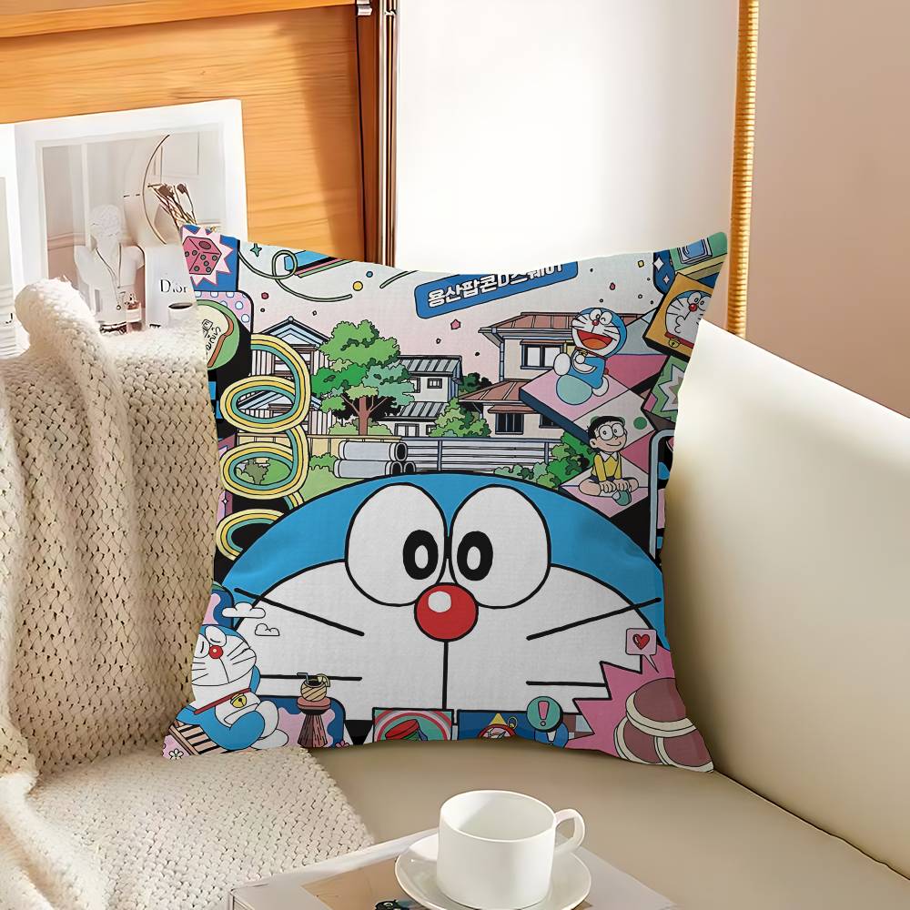 Classic Children Anime D-Doraemon Pillow Gift Home Office Decoration Bedroom Sofa Car Cushion Cover Case 45x45