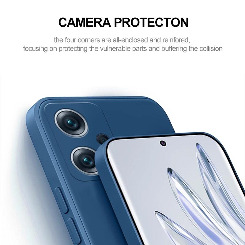 Original Liquid Silicone Phone Cases For Xiaomi Poco F5 F 5  PocoF5 F5 Tection Soft TPU Case Back Cover For Poco F5