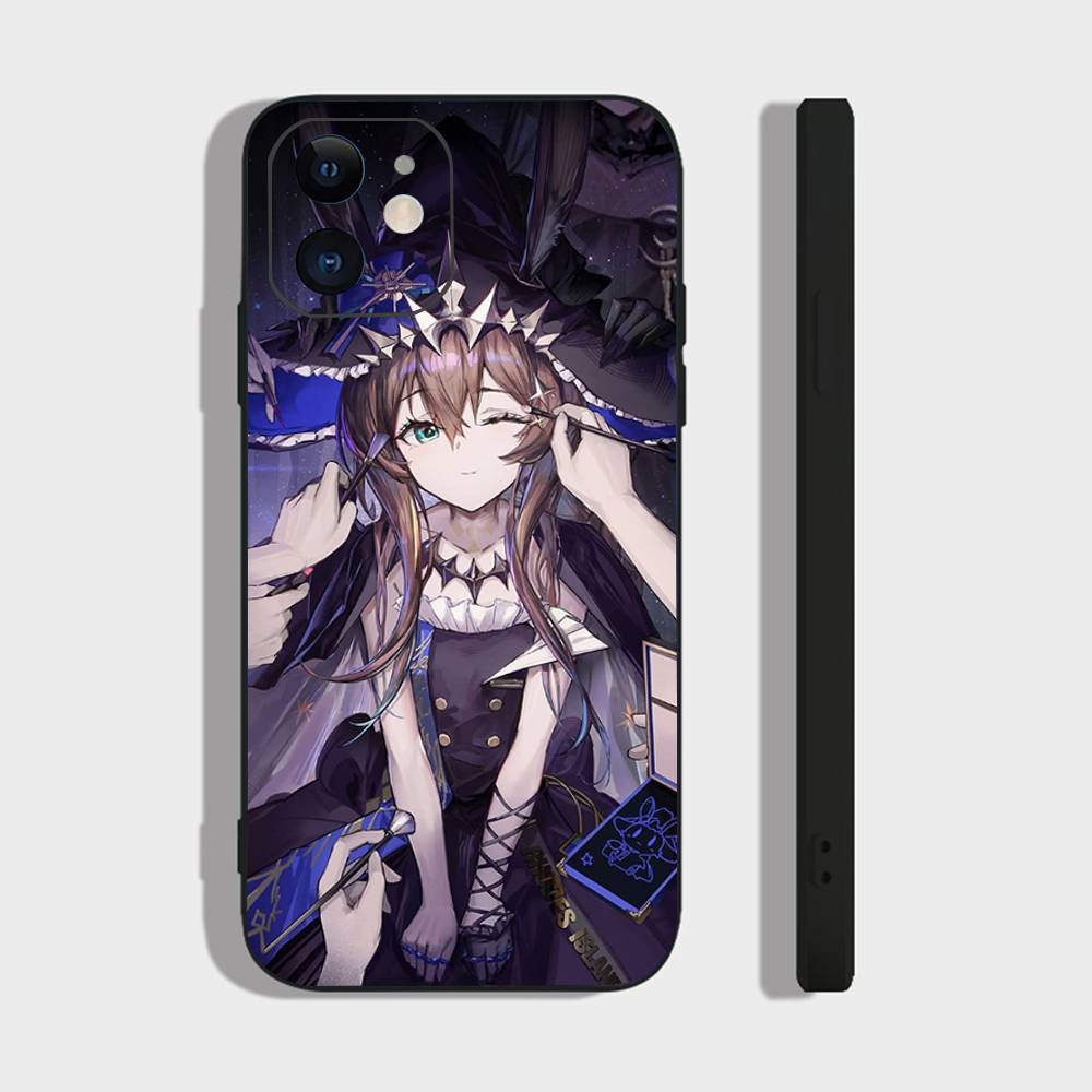 Amiya Animated Game A-Arknights Phone Case For IPhone 17 Air 16 15 14 13 Pro Max 11 12 Black Silicone Cover