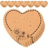 100Pcs Earring Display Cards Light Brown Jewelry Organizer Stand Paper Necklace Holder Storage Solution Packaging Box