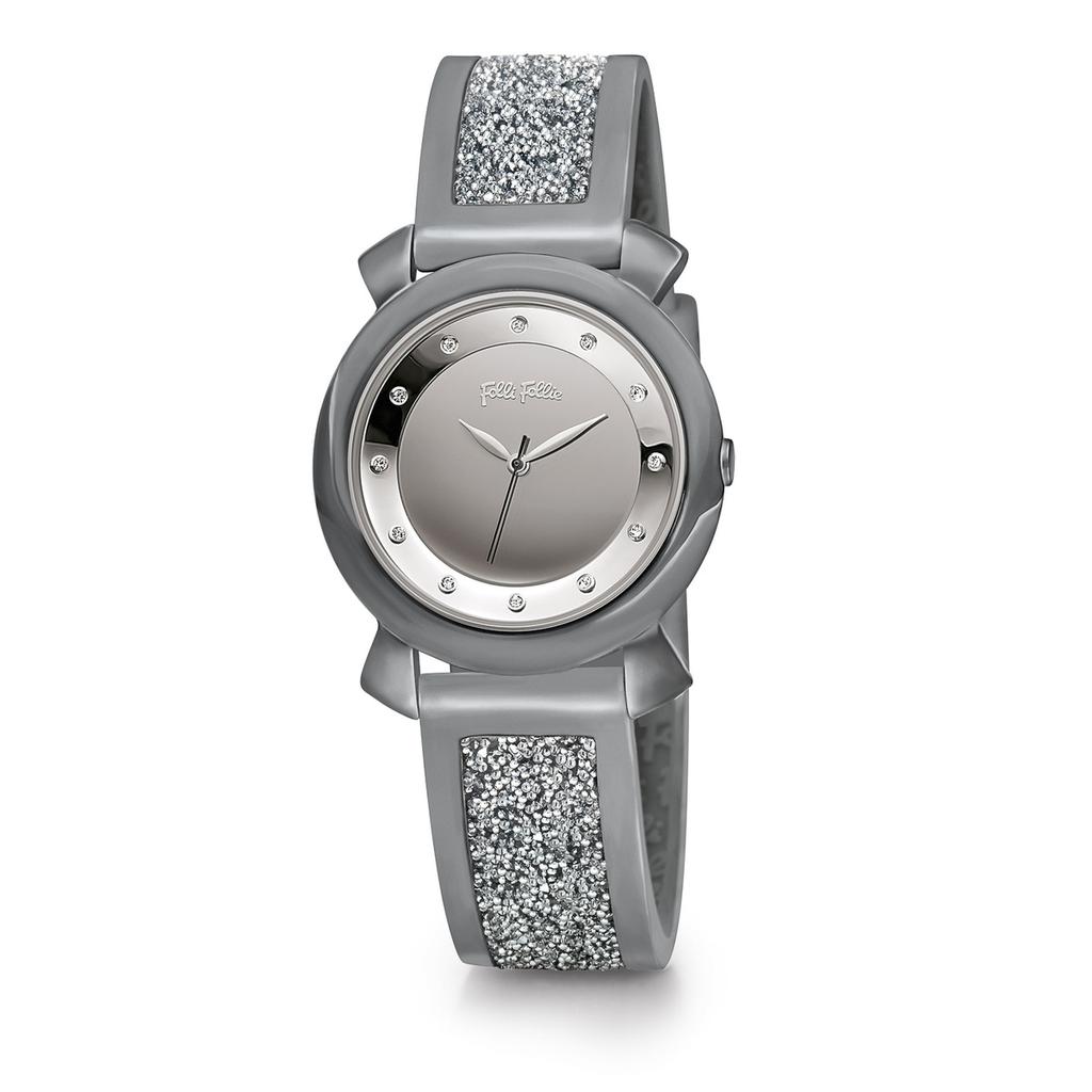 Zegarek FOLLI FOLLIE WF15T013ZS. Kwarcowy, Kolor szary. Kobieta.
