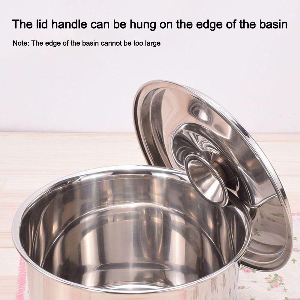 12-24cm Cookware Lid Reusable Flavoring Bucket Cover New Frying Pan Metal Lid