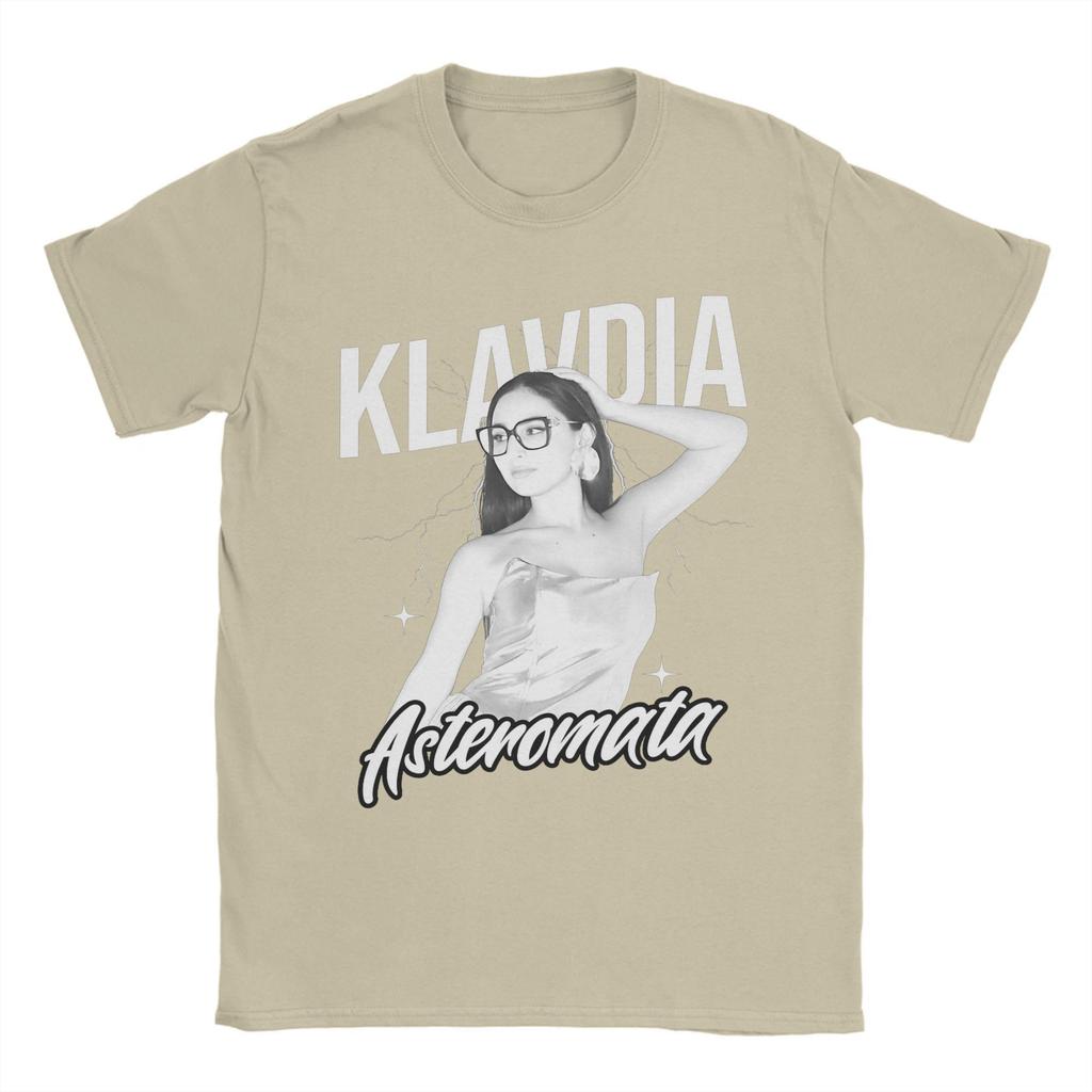 Klavdia Asteromata Eurovisions Greece 2025 Tee Shirt for Men Women Graphic Printed T Shirts Song Contest Cotton Clothes