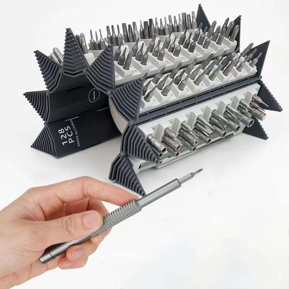 Hexagonal Shaped 128-Piece Screwdriver Set Professional Repair Tool Set  Game Console Repair