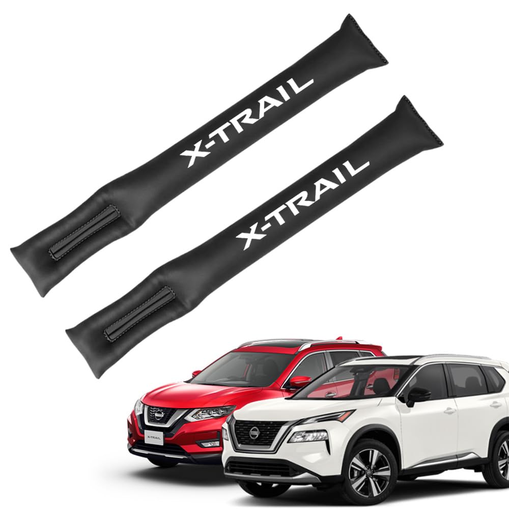 XIKER PU Leather Gap Cushions for Nissan T32 and T33 Car Seat Side Gap Fillers for Driver and Passenger Prevents Small Items from Convenient Car