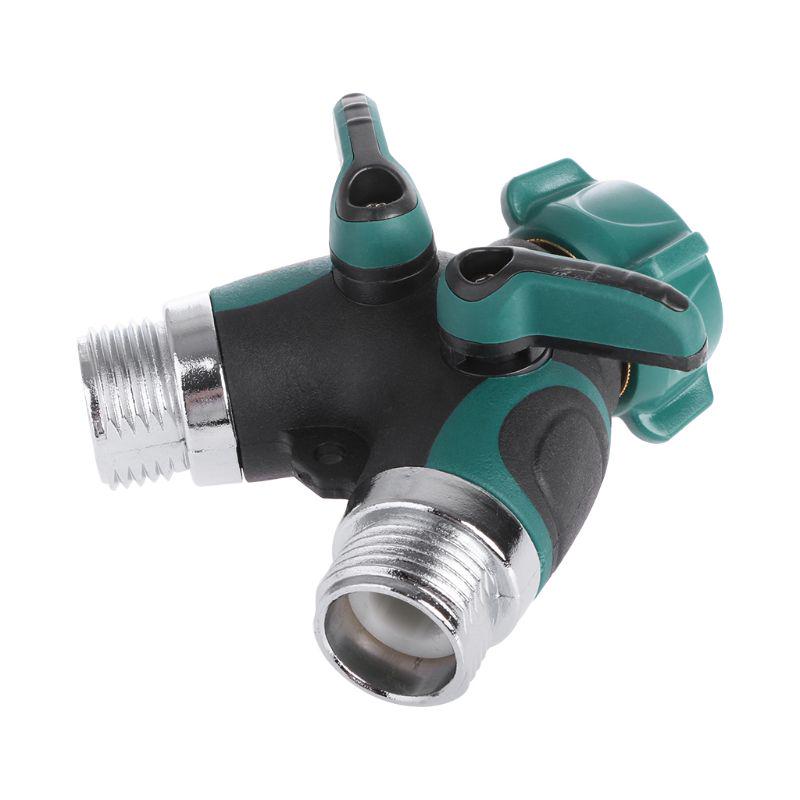 MagiDeal Separador de Manguera de Jard/ín de 2 V/ías V/álvula Forma Adaptador de Conector de Tuber/ía Agua