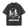 Capitan Harlock Anime  Inspired Capitan Harlock Silhouette Design Mens Summer Tshirt Cotton Vintage Washed TShirts