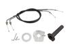 POSH FAITH Three Slim Line High Throttle Kit for ZRX1200 DAEG (Silver) (Product Code 072567-S1)