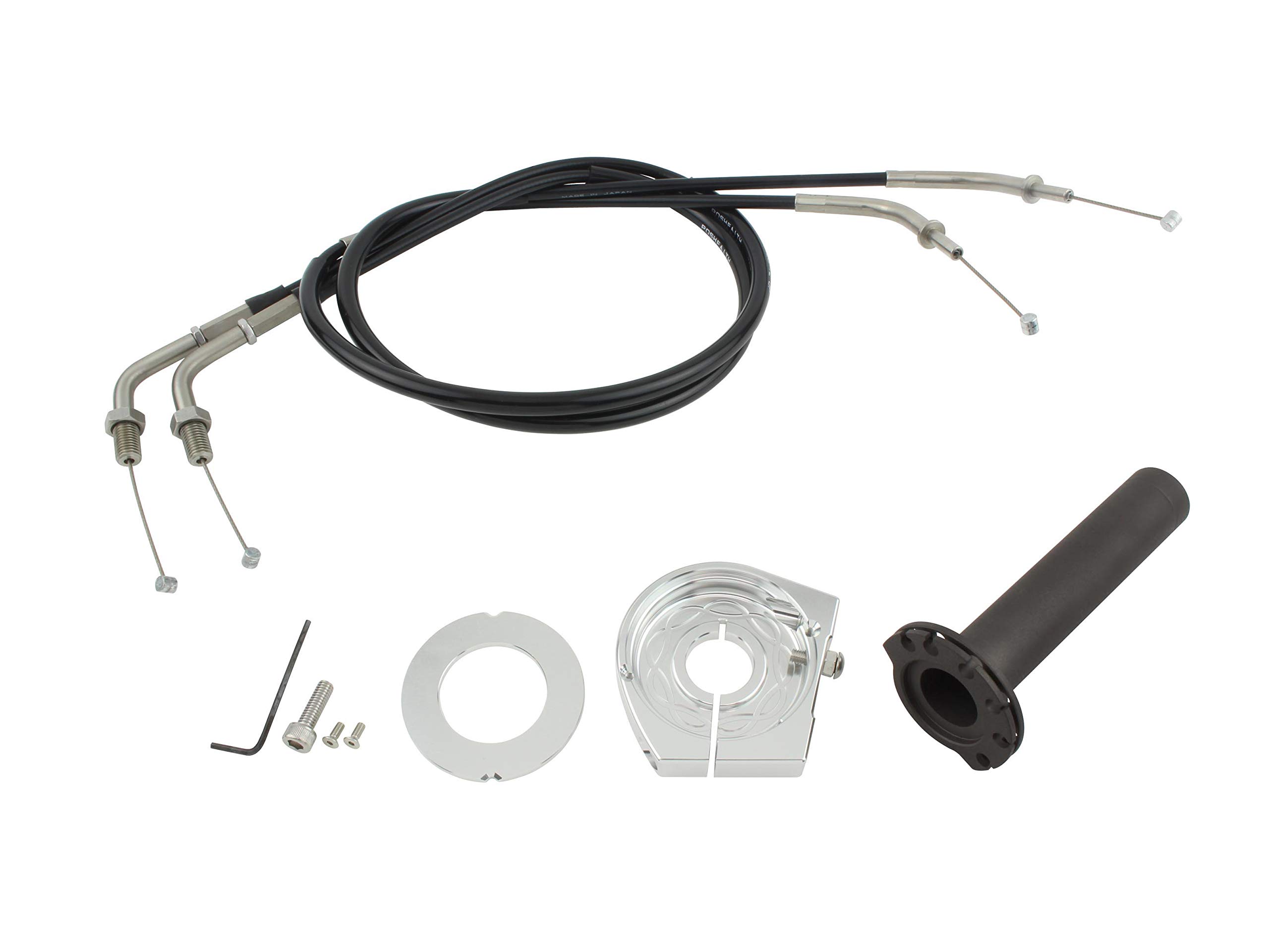 

POSH FAITH Three Slim Line High Throttle Kit for ZRX1200 DAEG (Silver) (Product Code 072567-S1)